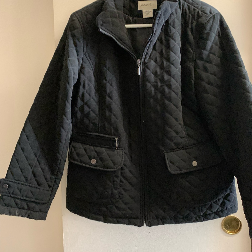 St. John's Bay Black Quilted Puffer Jacket